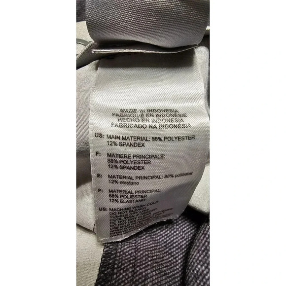 Adidas Golf Pants Men's 36 x 30 Flat Front Gray Stretch Poly Spandex Blend - Picture 8 of 9